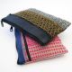 Handwoven Diamond Fabric Small Satchel Bag