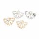Flower Back Pearl Decor Stud Earrings