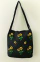 Handmade Cotton Tote Bag embroidery with long handle 