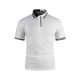 Men Fashion Block Color Stand Collar Polo Shirt