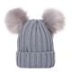 Kids Double Pompom Hat