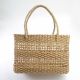 Lotus Handwoven Basket Weave Handbag