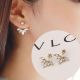 Fashion Spring Style Leaves Stud Earrings