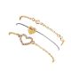 Love Heart Rhinestone Bracelet