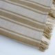 Natural Dyed Cotton Blanket (Handwoven) - Olive