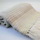 Natural Dyed Cotton Blanket (Handwoven) - White