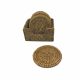 Rattan Coaster Set with Rectangle Holder
