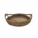 Rattan Circular Tray with Handles