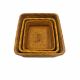 Set of 3 Rattan Baskets - Rectangle