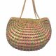 Handmade Water Hyacinth Bag Watermelon design 1
