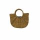 Handmade Water Hyacinth Bag with round handle