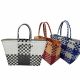 Handwoven Checkered Basket